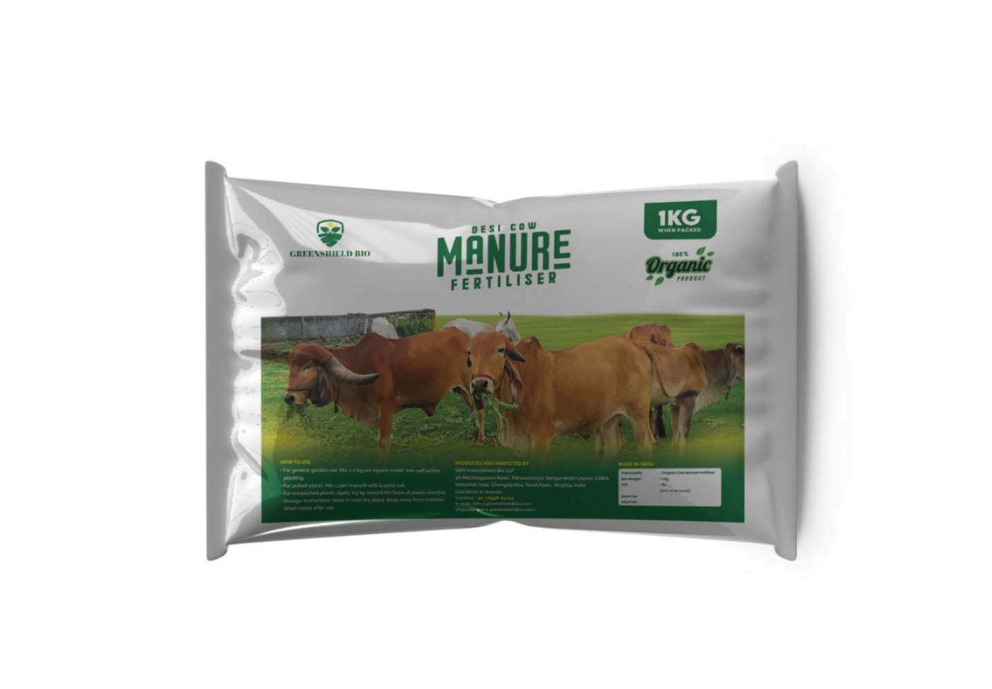 GreenShield Bio Cow Dung Fertiliser
