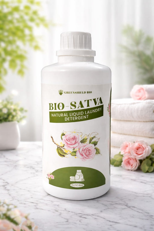 Bio-Satva Bio-Enzyme Liquid Laundry Detergent - Tough on Stains, Gentle on Clothes