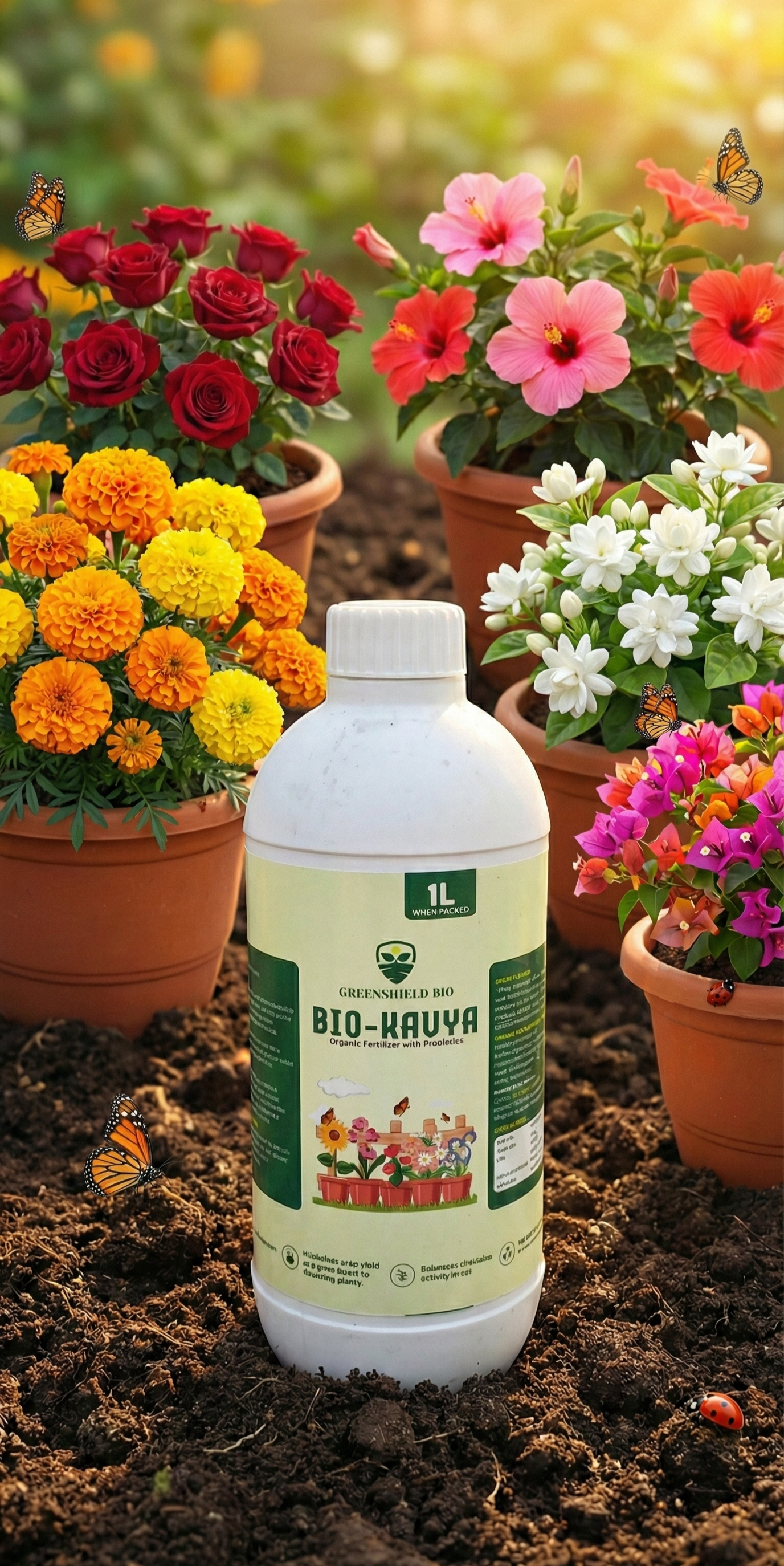 Bio-Kavya Liquid Organic Fertiliser  with Probiotics